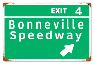 Blechschild - Tin Sign  Bonneville Speedway
